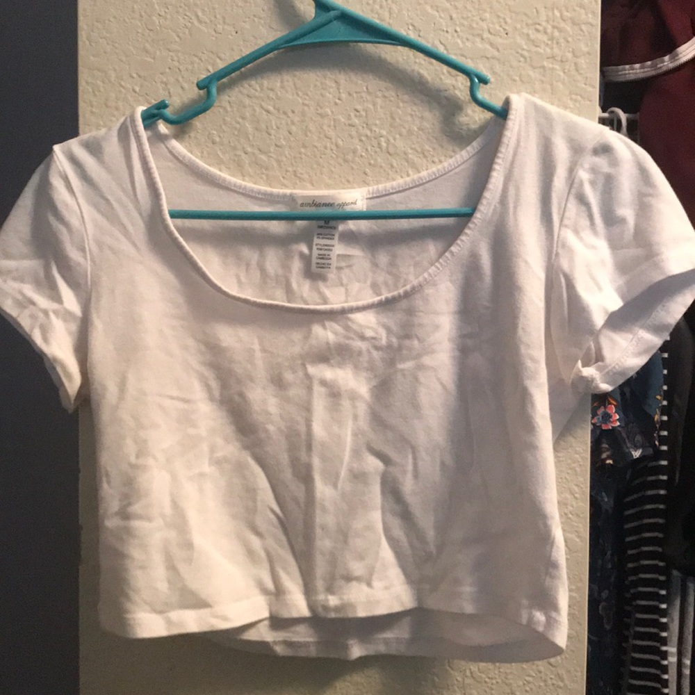 White crop top